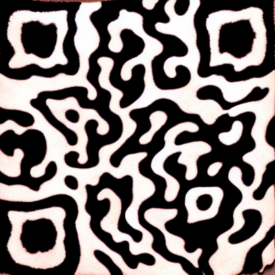 Rose quartz ink abstract Creative QR with pale mineral textures