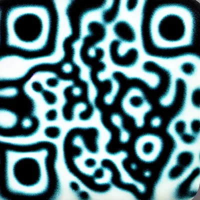 Charcoal Ice abstract QR code template preview