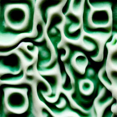 Jade Paper Pulp abstract QR code template preview
