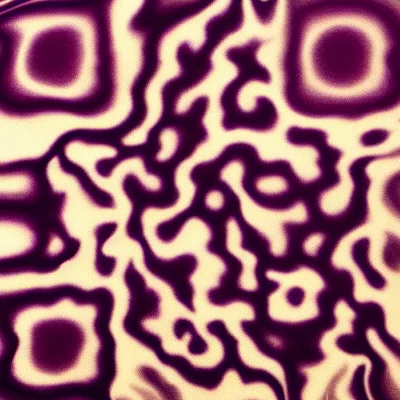 Midnight Velvet abstract QR code template preview