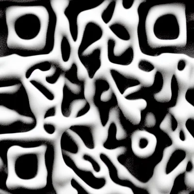 Mycelium Network abstract QR code template preview