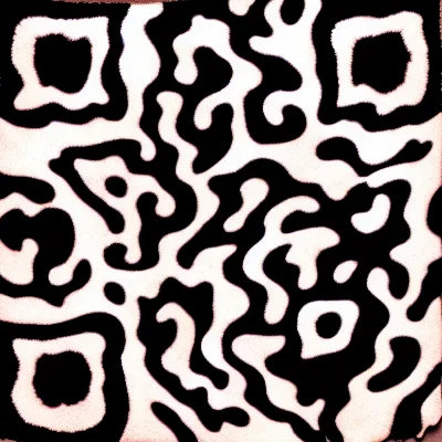 Rose Quartz Ink abstract QR code template preview