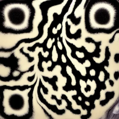 Sumi Marble abstract QR code template preview