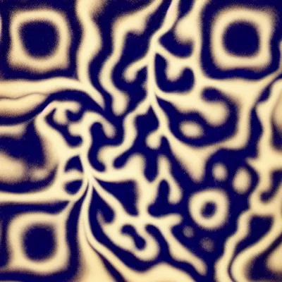 Saffron Weave abstract QR code template preview