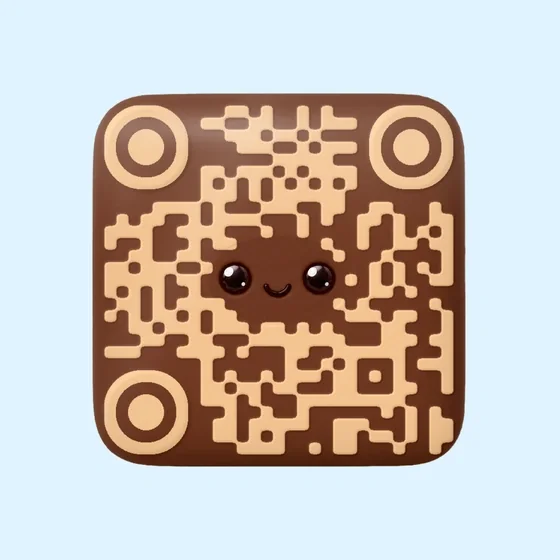 Cola Gum candy QR code template preview