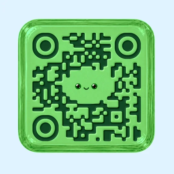 Lime Drop candy QR code template preview