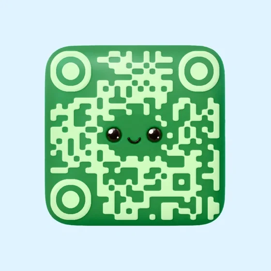 Lime Gum candy QR code template preview