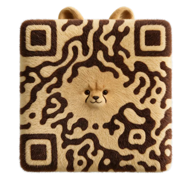 Cheetah animal QR code template preview