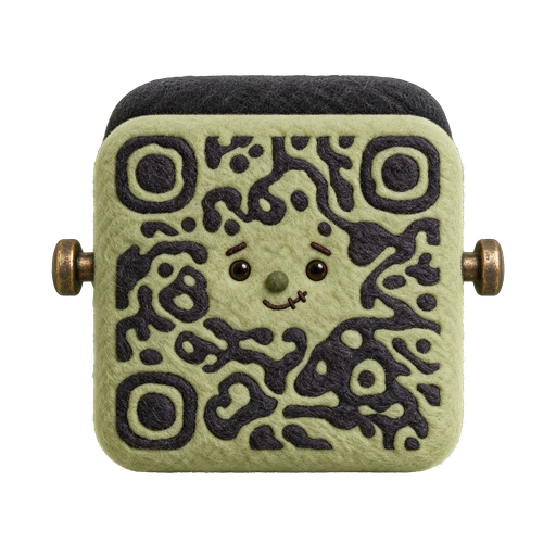 Frankenstein Halloween QR code template preview
