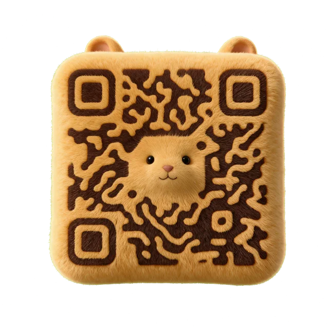 Hamster animal QR code template preview