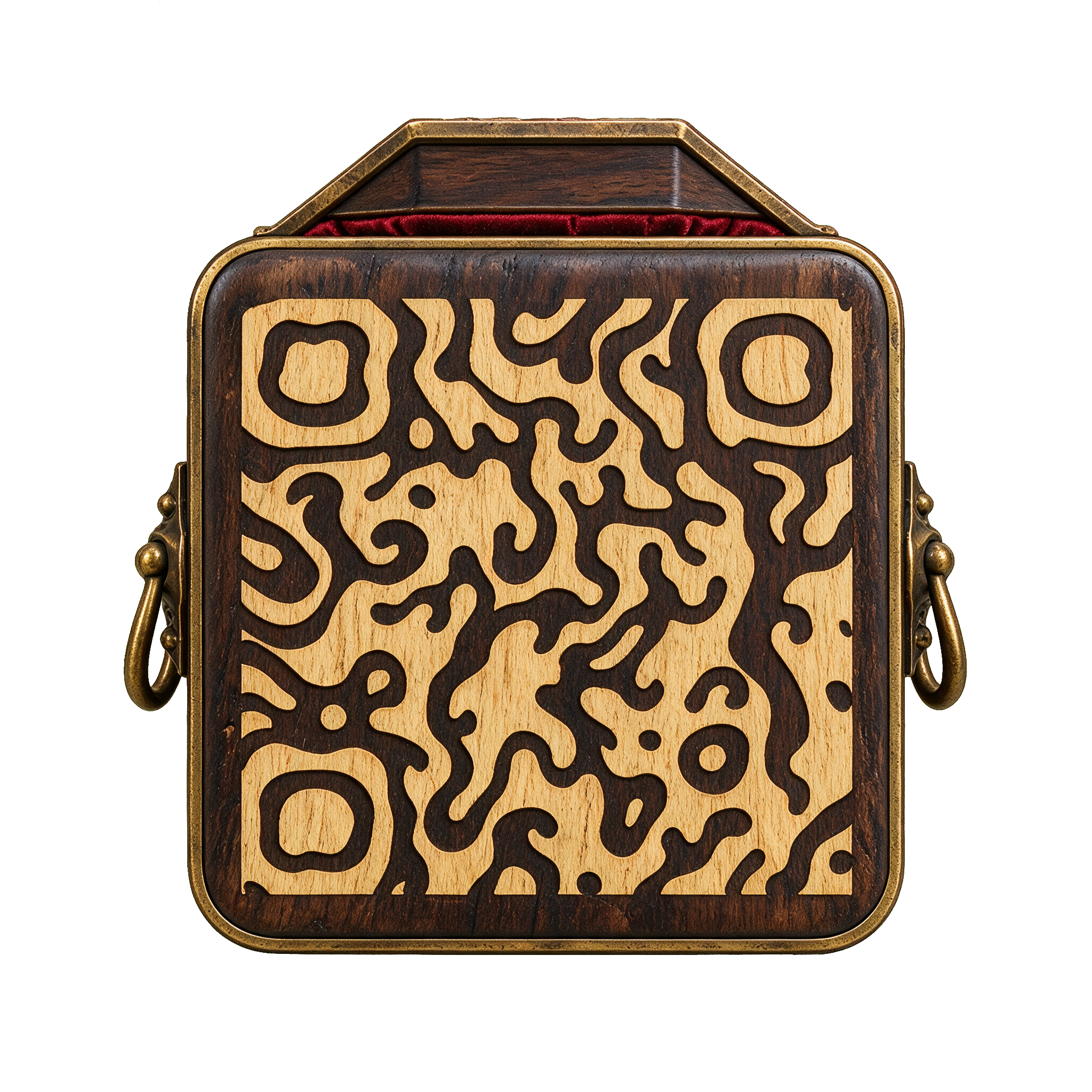 Coffin Halloween QR code template preview
