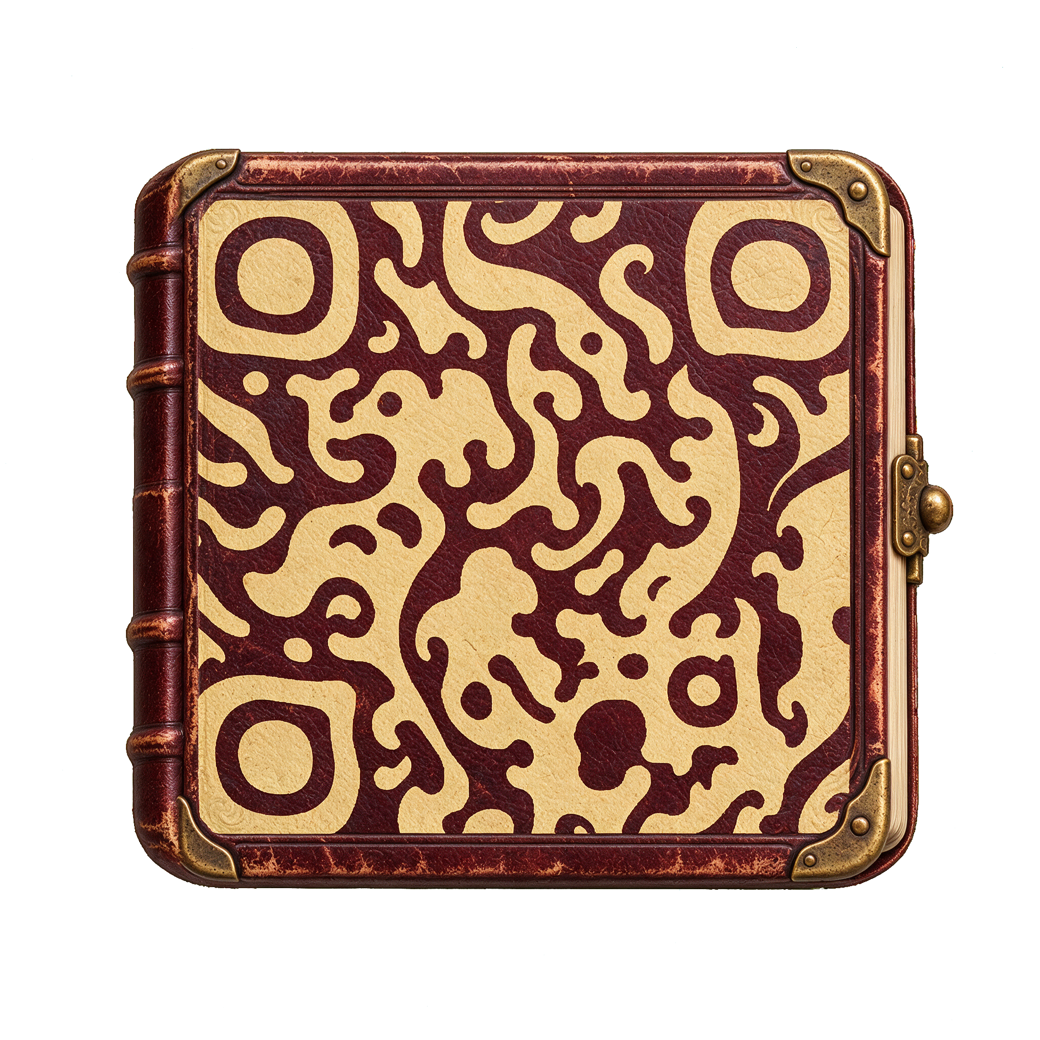 Spellbook Halloween QR code template preview