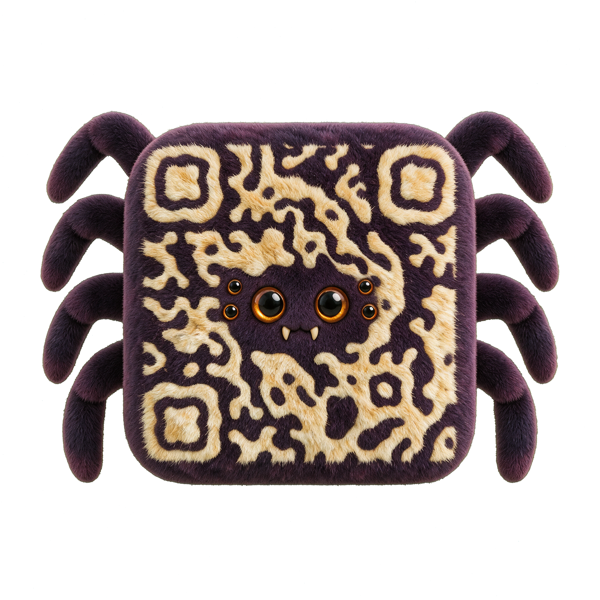 Spider Halloween QR code template preview