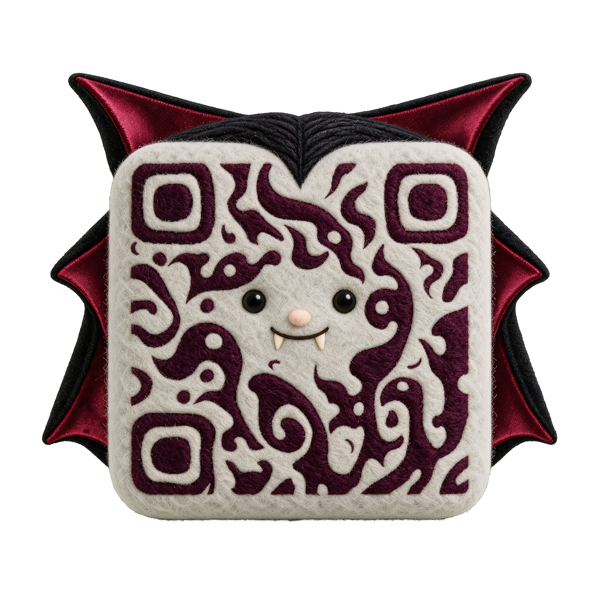 Vampire Halloween QR code template preview